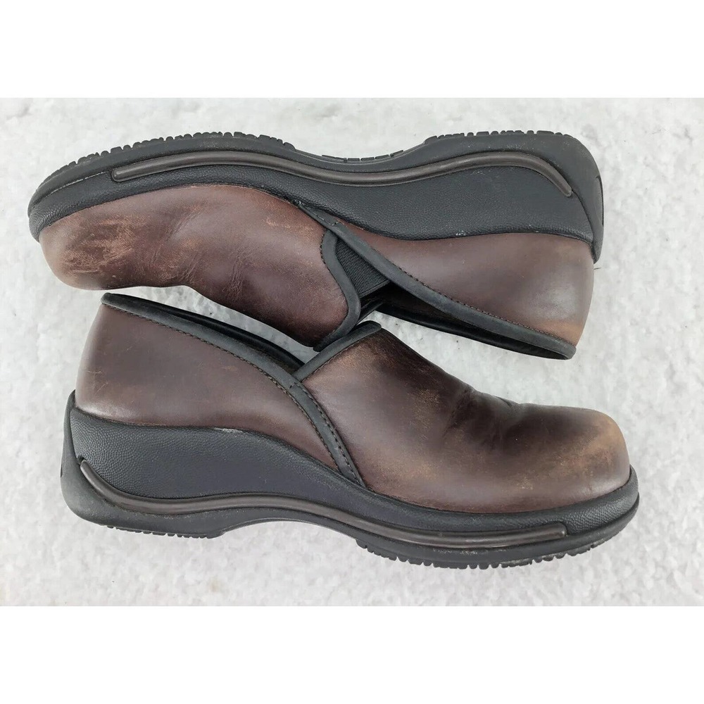 Dansko Caitlin Clogs Size 37 Brown Slip Resistant Shoes Nurse Doctor Chef‎ Cook